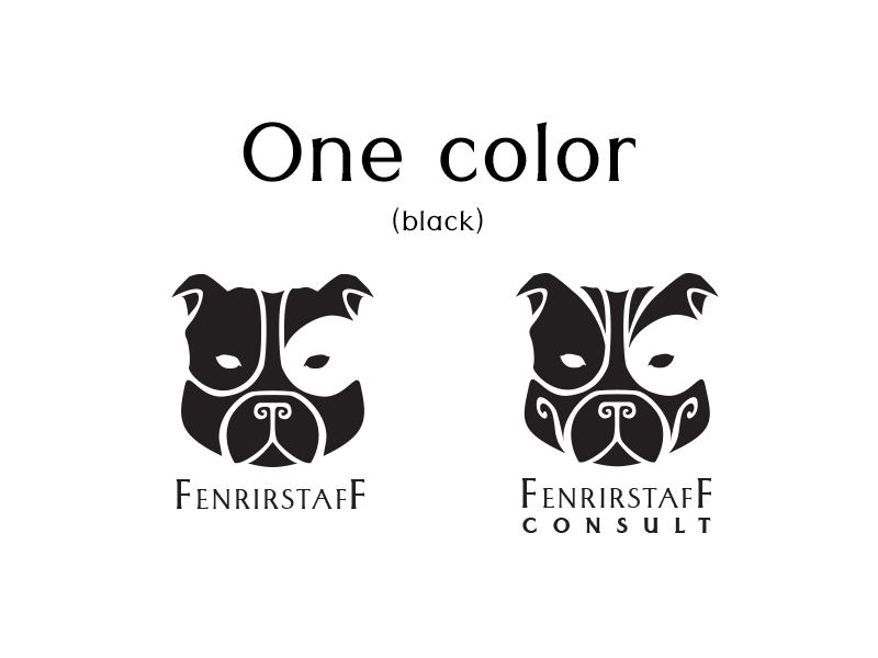 Fenrirstaff logo one color (black)