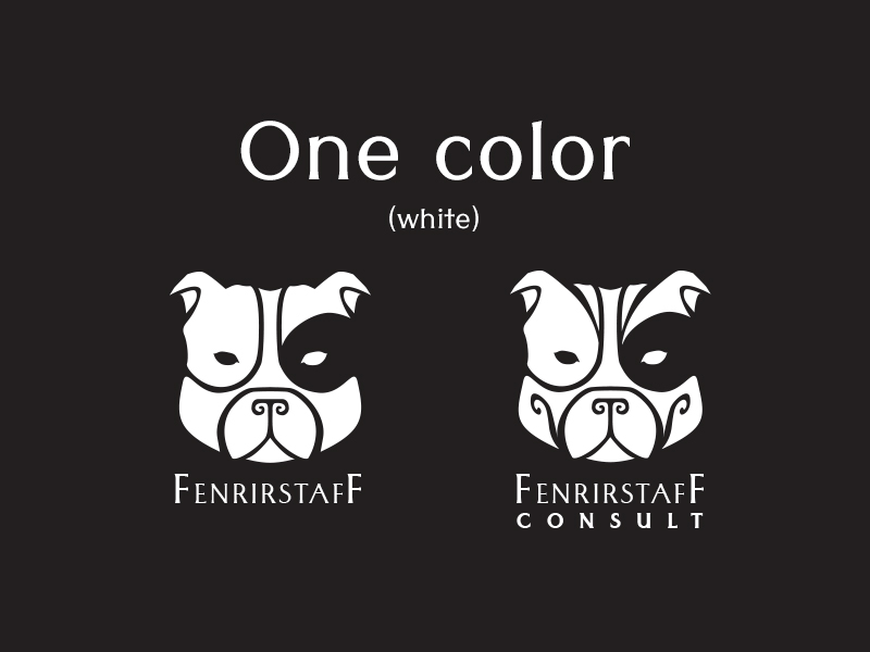 Fenrirstaff logo one color (white)