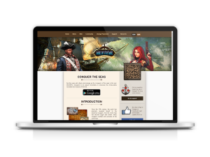 Age of Voyage laptop display