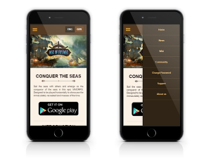 Age of Voyage phone display
