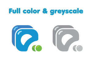 QQ Ceria full color and greyscale