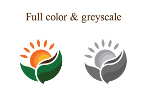 Global Algromed full color and greyscale logo